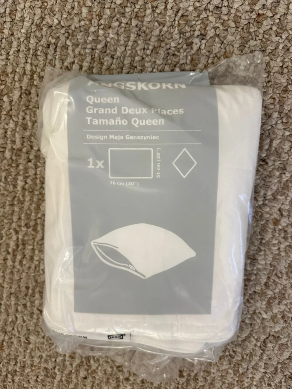 IKEA Angskorn White Pillow Protector - Queen